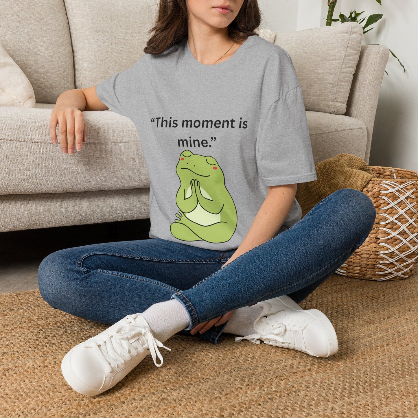 "This Moment Is Mine" — Unisex Softstyle Tee (Black Print)