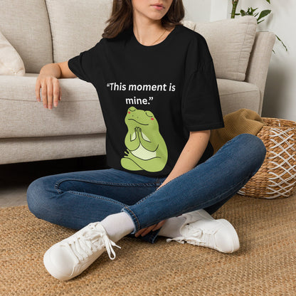 "This Moment Is Mine" — Unisex Softstyle Tee (White Print)