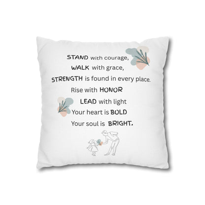 Inspirational Quote Pillowcase – Thoughtful Gift for Dad or Father Figure
