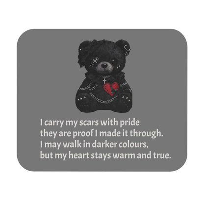 Gentle Darkness — A Mouse Pad for Gentle Strength Gray