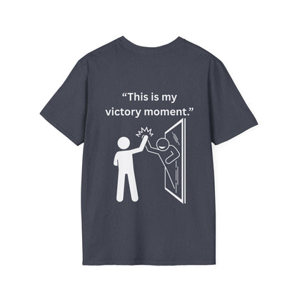 "This Is My Victory Moment" — Inspirational Unisex Tee (White Print)