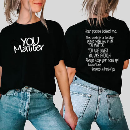 Mental Health You Matter Casual Top Shirt