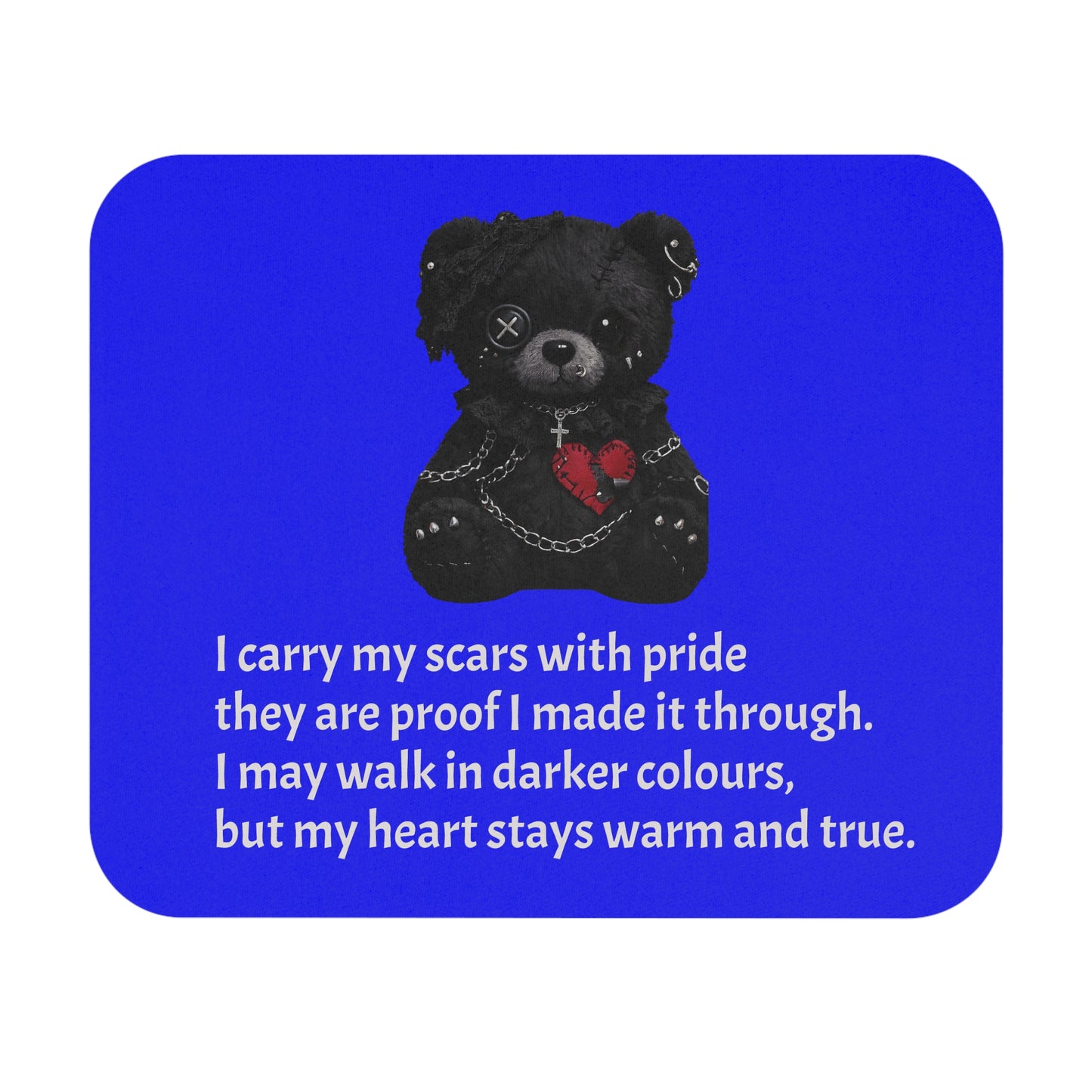 Gentle Darkness — A Mouse Pad for Gentle Strength Navy Blue