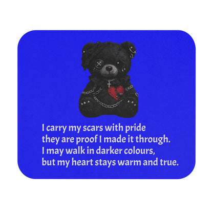 Gentle Darkness — A Mouse Pad for Gentle Strength Navy Blue