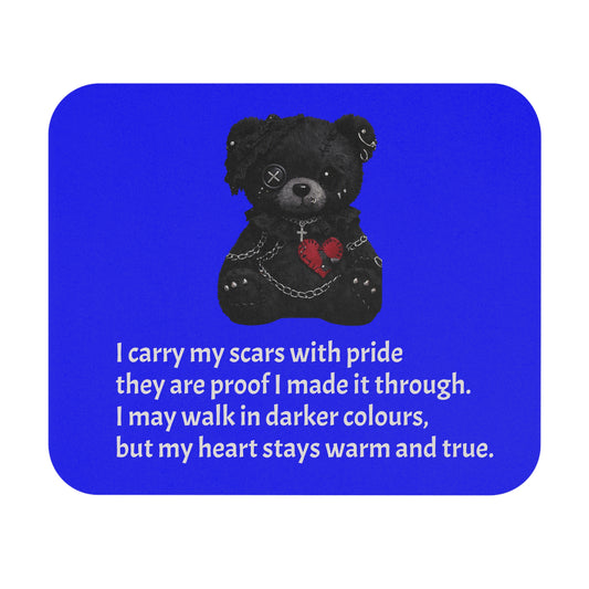 Gentle Darkness — A Mouse Pad for Gentle Strength Navy Blue