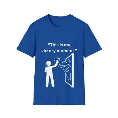 "This Is My Victory Moment" — Inspirational Unisex Tee (White Print)