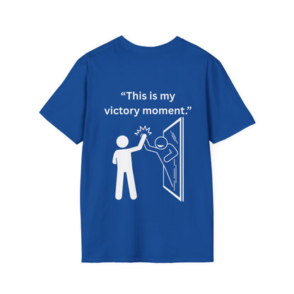 "This Is My Victory Moment" — Inspirational Unisex Tee (White Print)