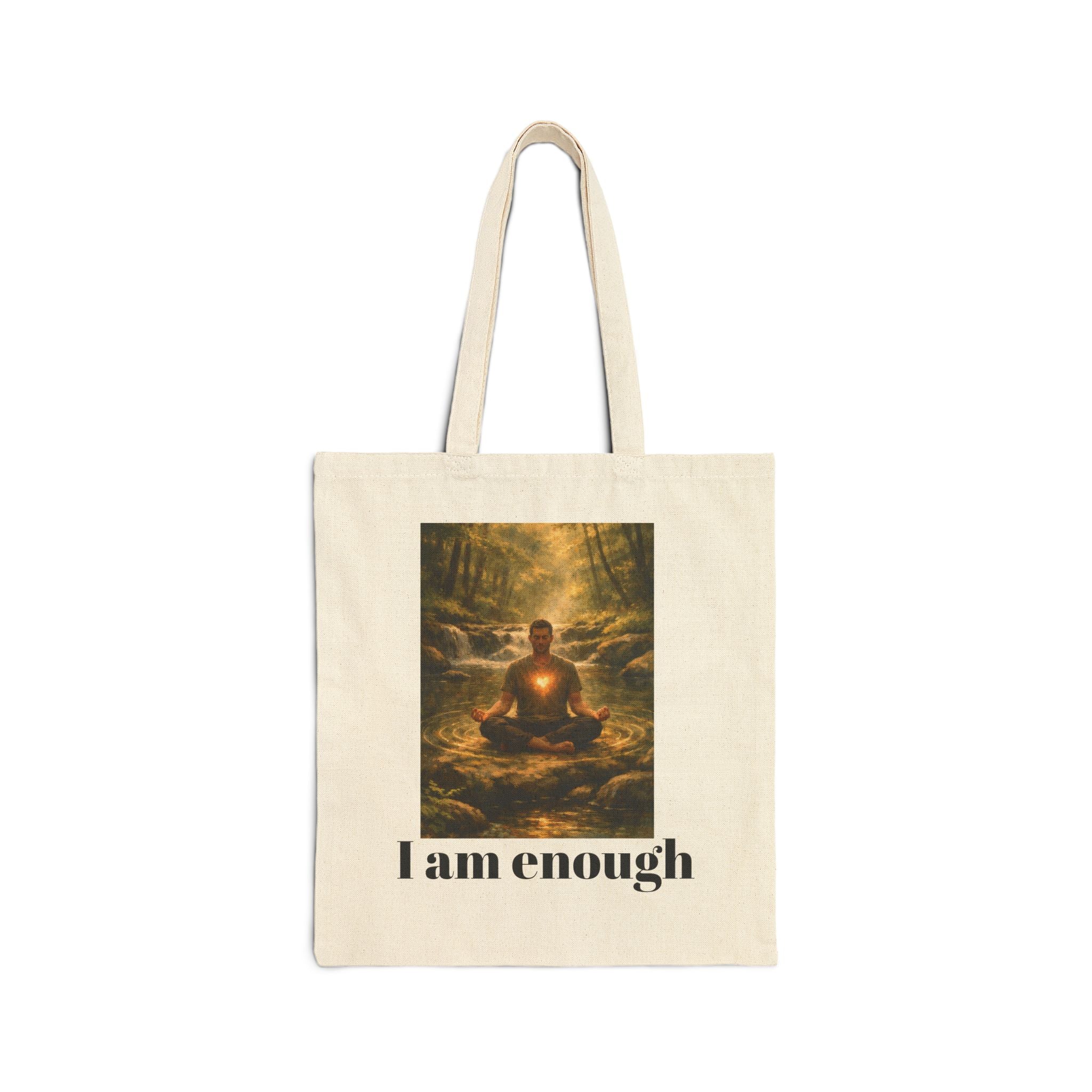 Inspirational "I Am Enough" Male desgin Tote Bag
