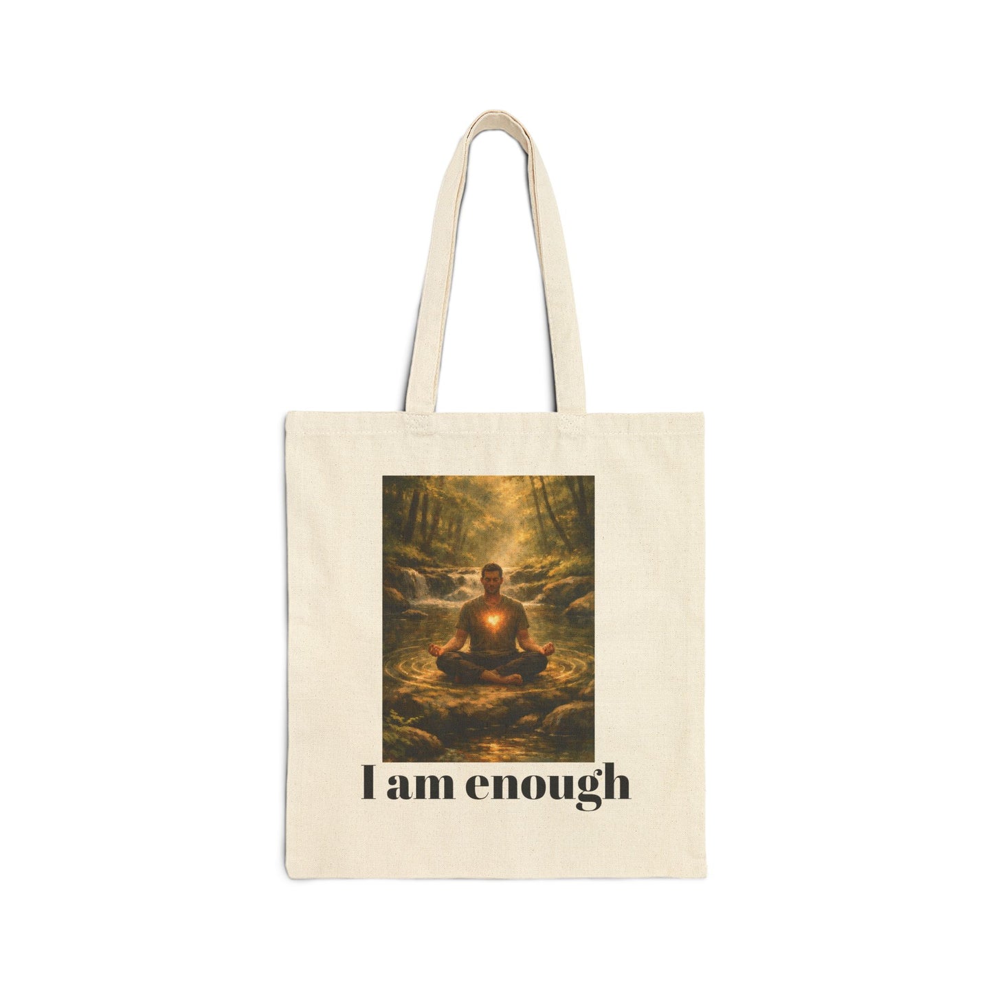Inspirational "I Am Enough" Male desgin Tote Bag