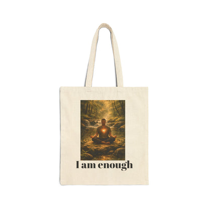 Inspirational "I Am Enough" Male desgin Tote Bag