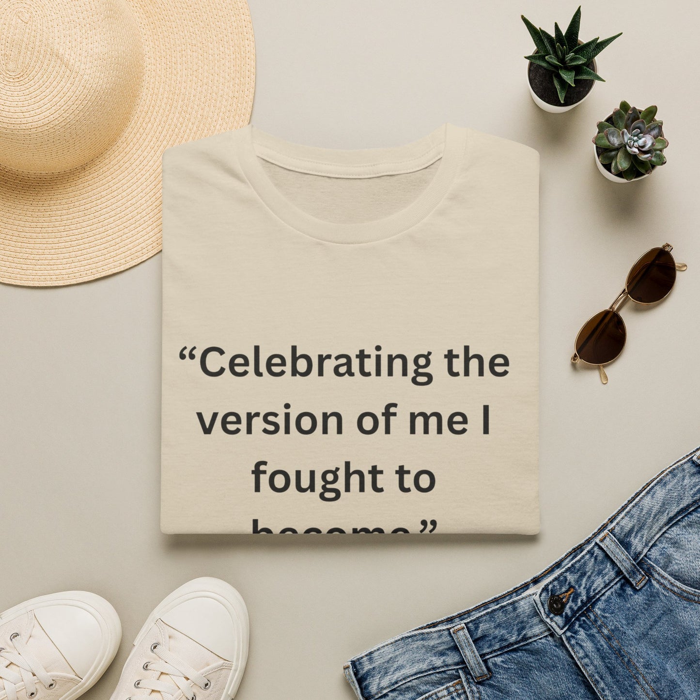 "Celebrating The Version of Me" — Self-Love Heart Unisex Softstyle Tee