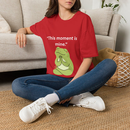 "This Moment Is Mine" — Unisex Softstyle Tee (White Print)