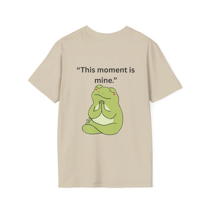 "This Moment Is Mine" — Unisex Softstyle Tee (Black Print)