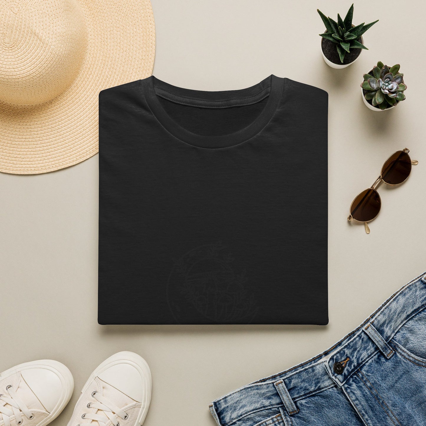 "Where the Moon Grows Wild Things" — Unisex Softstyle Tee (Black Print)