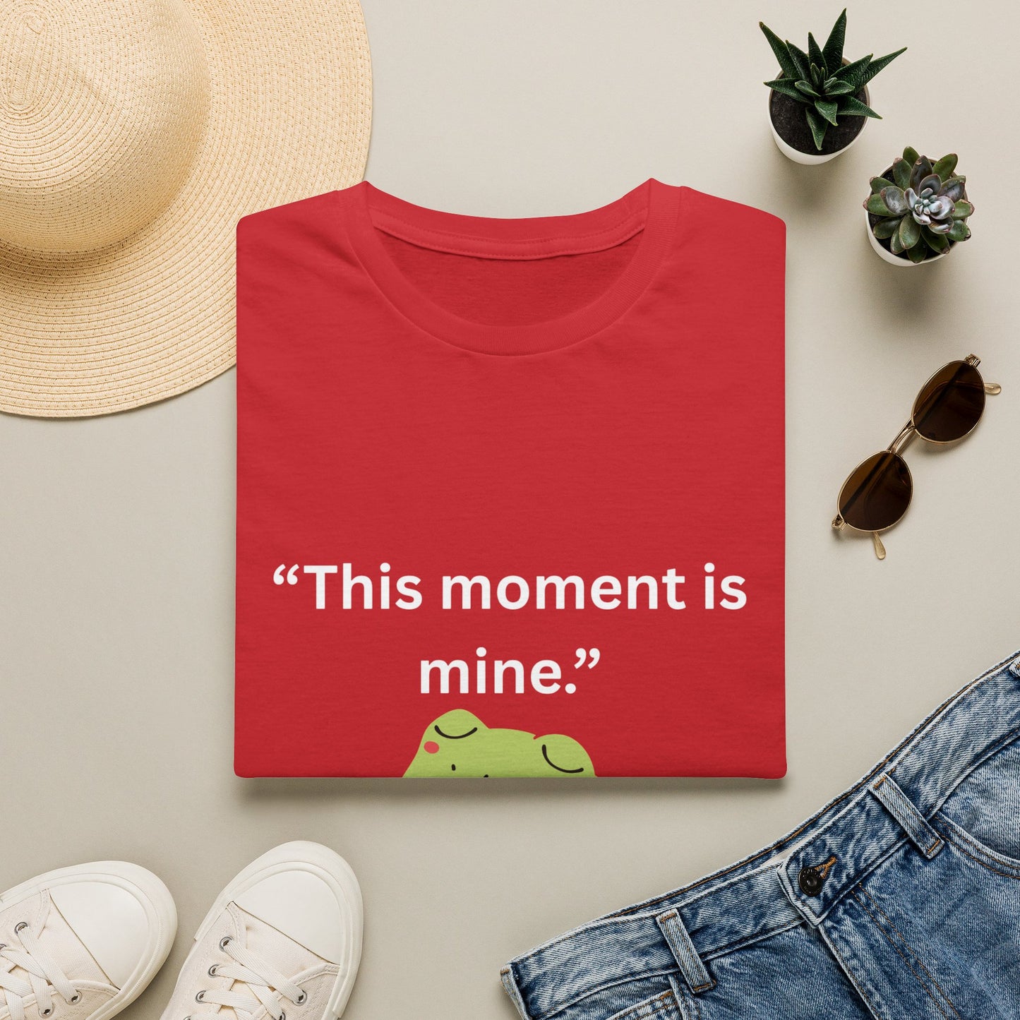 "This Moment Is Mine" — Unisex Softstyle Tee (White Print)