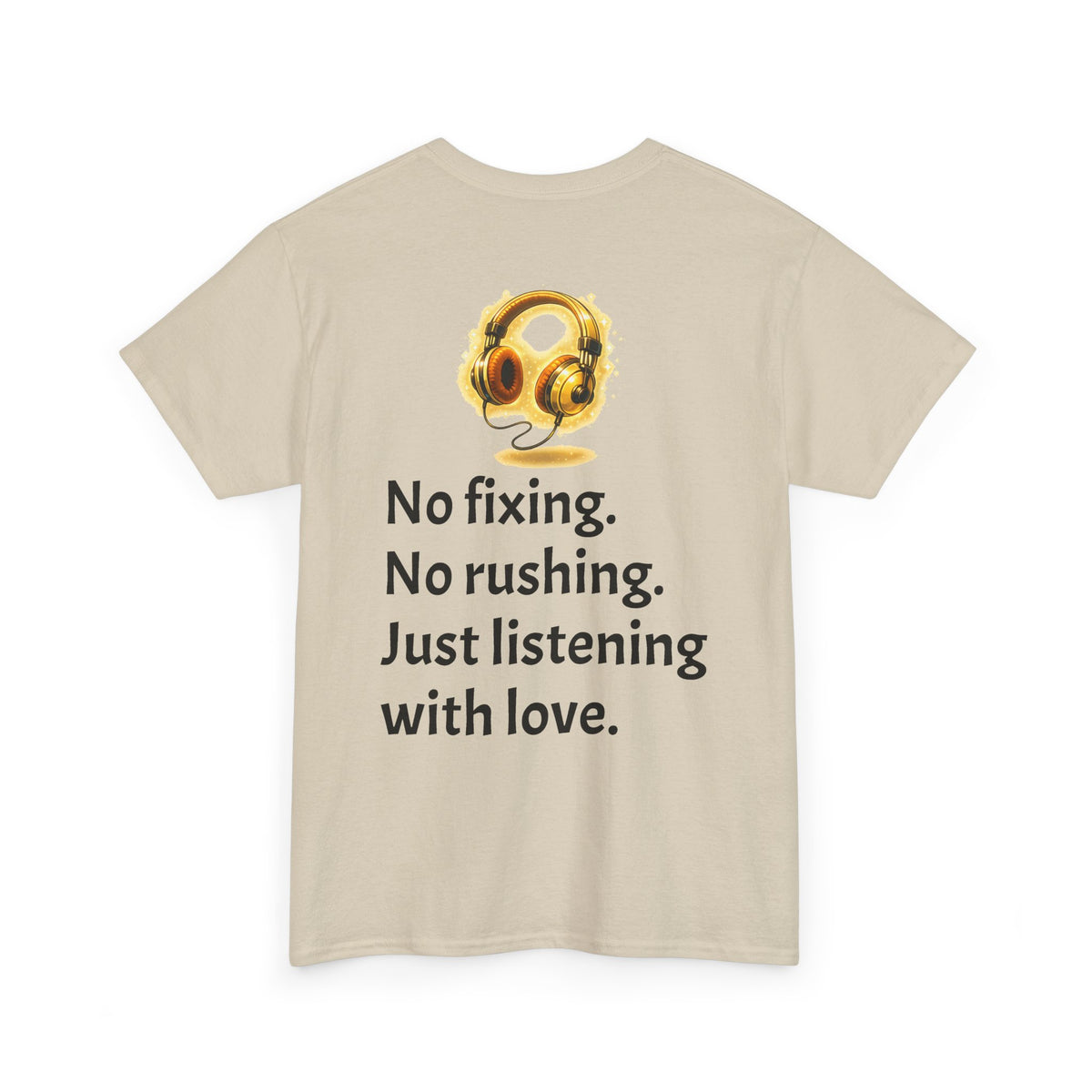 Listening With Love — Retro Headphone Glow Unisex Tee