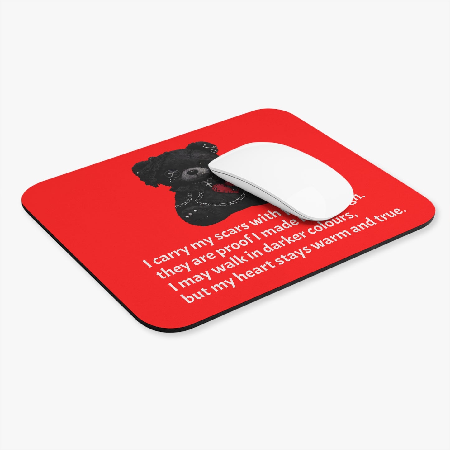 Gentle Darkness — A Mouse Pad for Gentle Strength Red