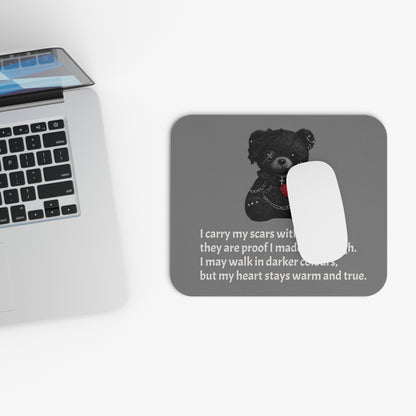 Gentle Darkness — A Mouse Pad for Gentle Strength Gray
