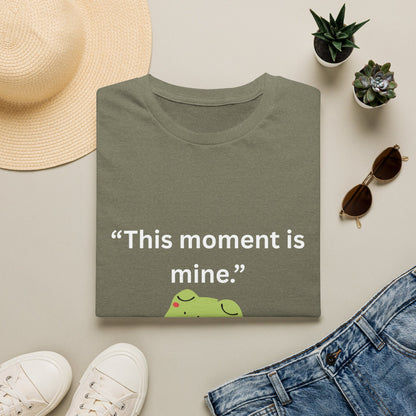 "This Moment Is Mine" — Unisex Softstyle Tee (White Print)