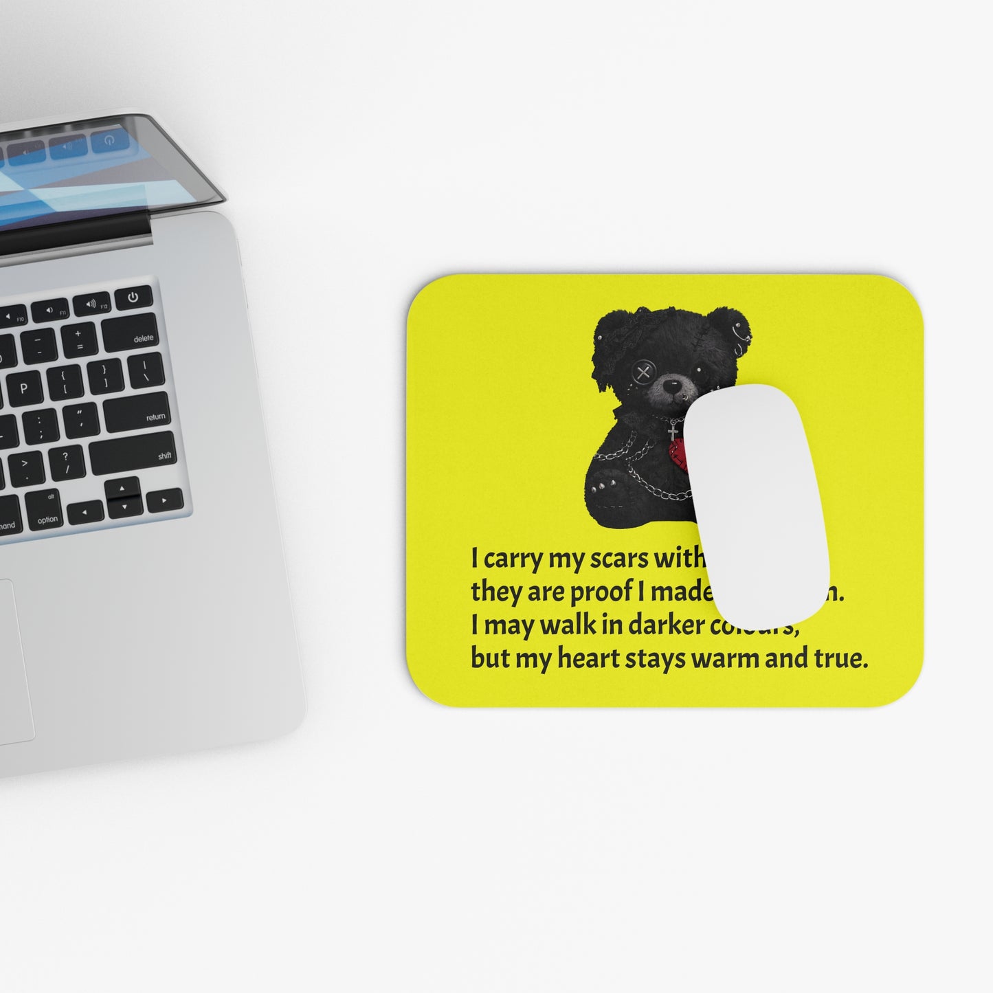 Gentle Darkness — A Mouse Pad for Gentle Strength Yellow