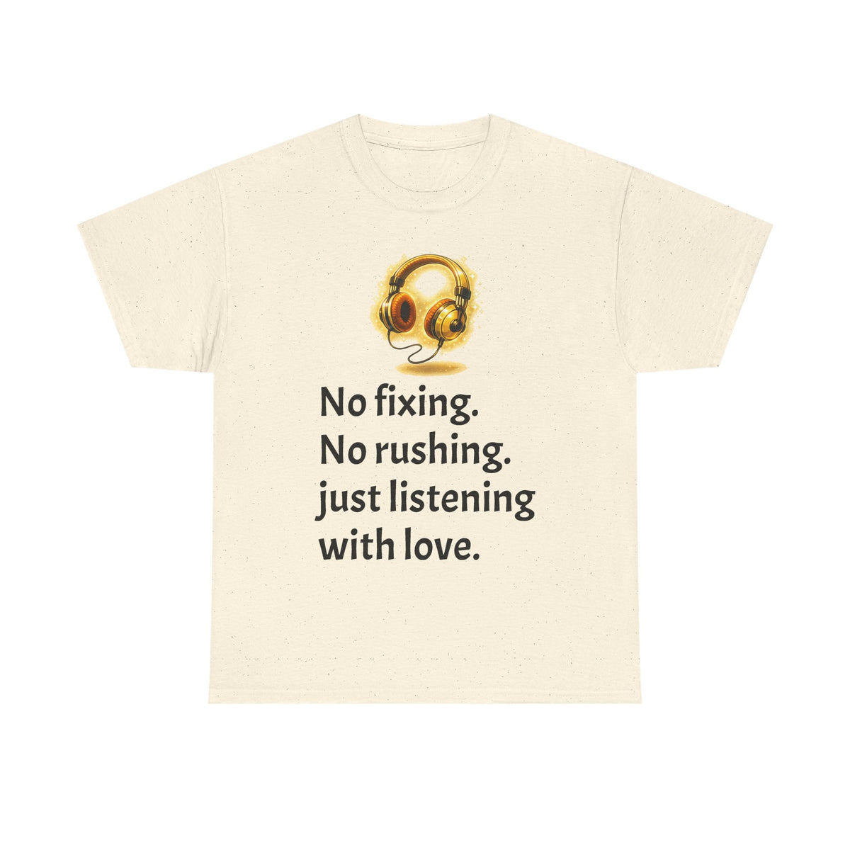 Listening With Love — Retro Headphone Glow Unisex Tee