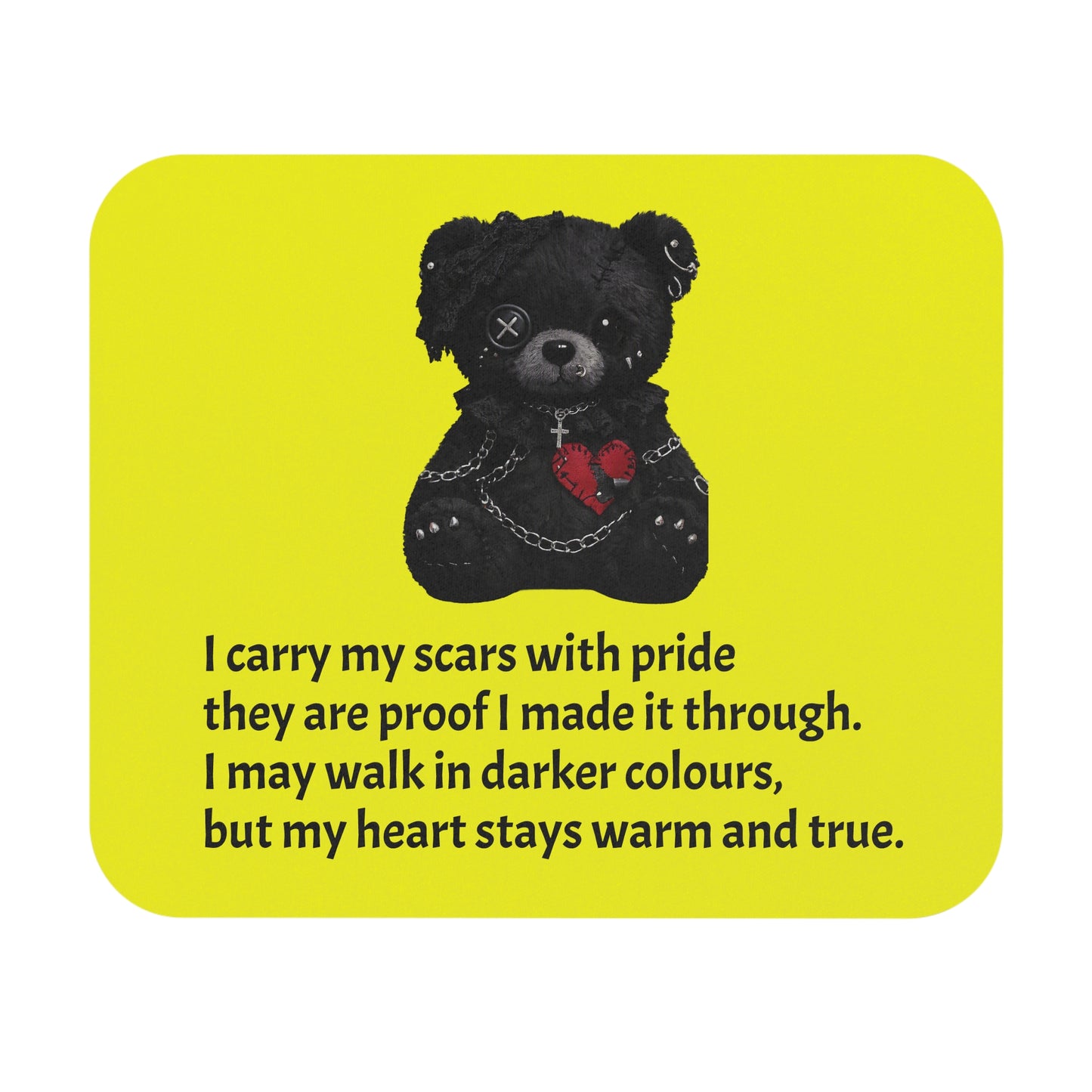 Gentle Darkness — A Mouse Pad for Gentle Strength Yellow