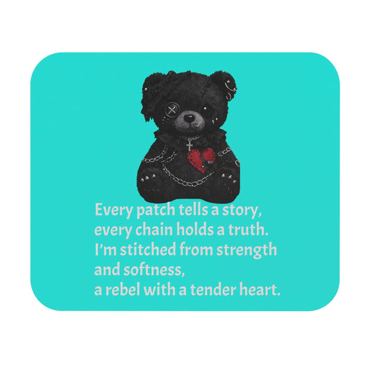 Built from Broken pieces— A Mouse Pad for Gentle Strength Teal