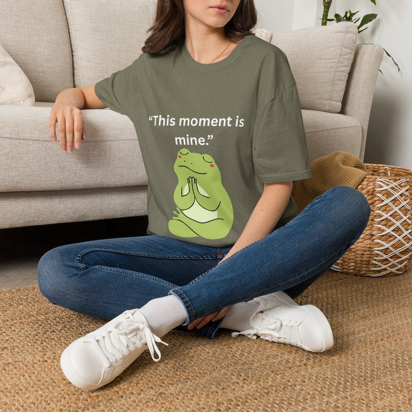 "This Moment Is Mine" — Unisex Softstyle Tee (White Print)