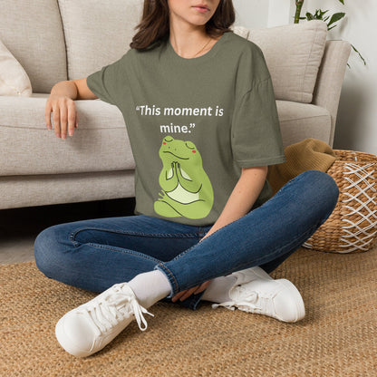 "This Moment Is Mine" — Unisex Softstyle Tee (White Print)