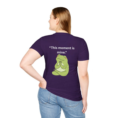 "This Moment Is Mine" — Unisex Softstyle Tee (White Print)