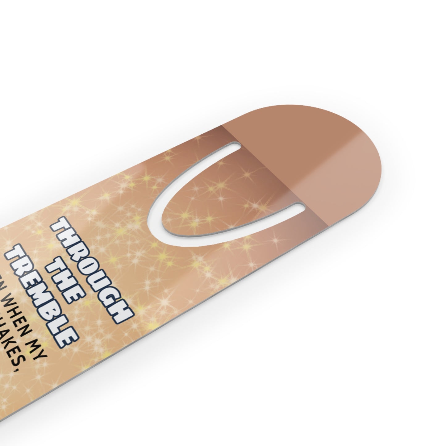 I Am Brave Inspirational Aluminum Bookmark – Courage Quote Gift for Readers