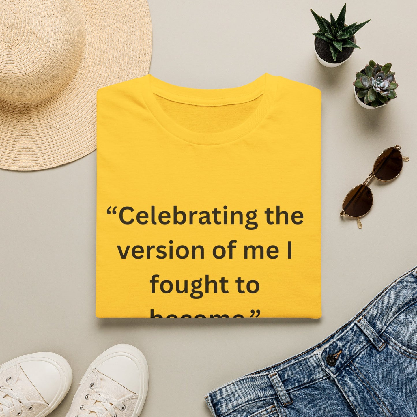 "Celebrating The Version of Me" — Self-Love Heart Unisex Softstyle Tee