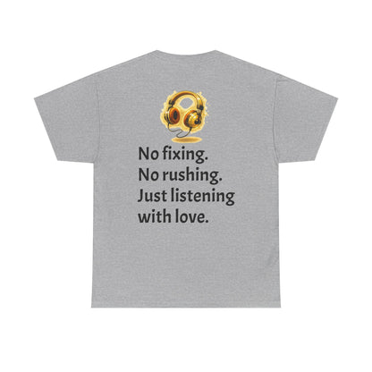 Listening With Love — Retro Headphone Glow Unisex Tee