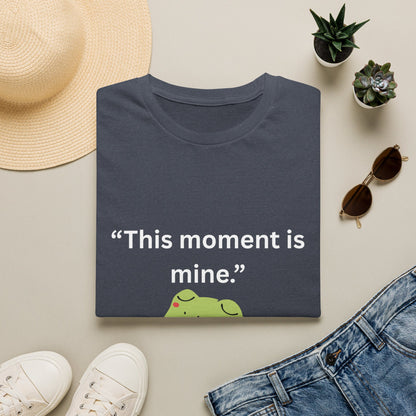 "This Moment Is Mine" — Unisex Softstyle Tee (White Print)