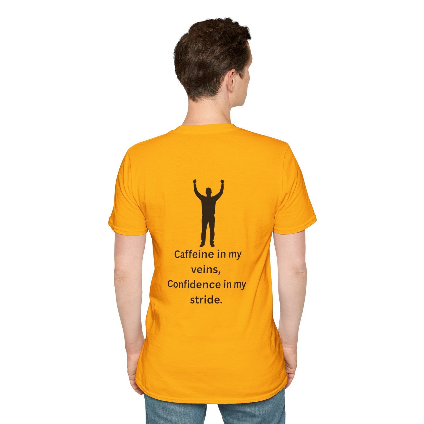 “Caffeine In My Veins, Confidence In My Stride” Tee Shirt