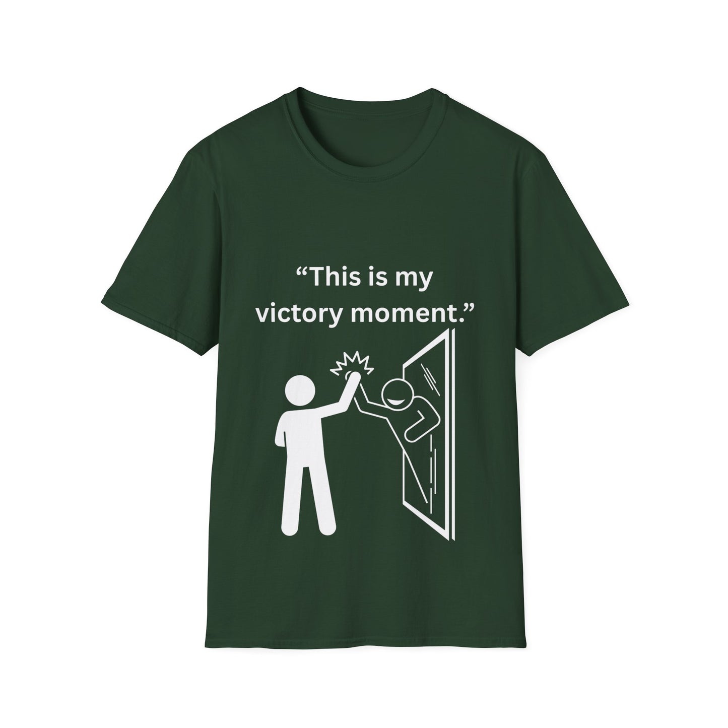 "This Is My Victory Moment" — Inspirational Unisex Tee (White Print)