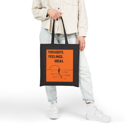"Thoughts. Feelings. Ideas." — Canvas Tote Bag