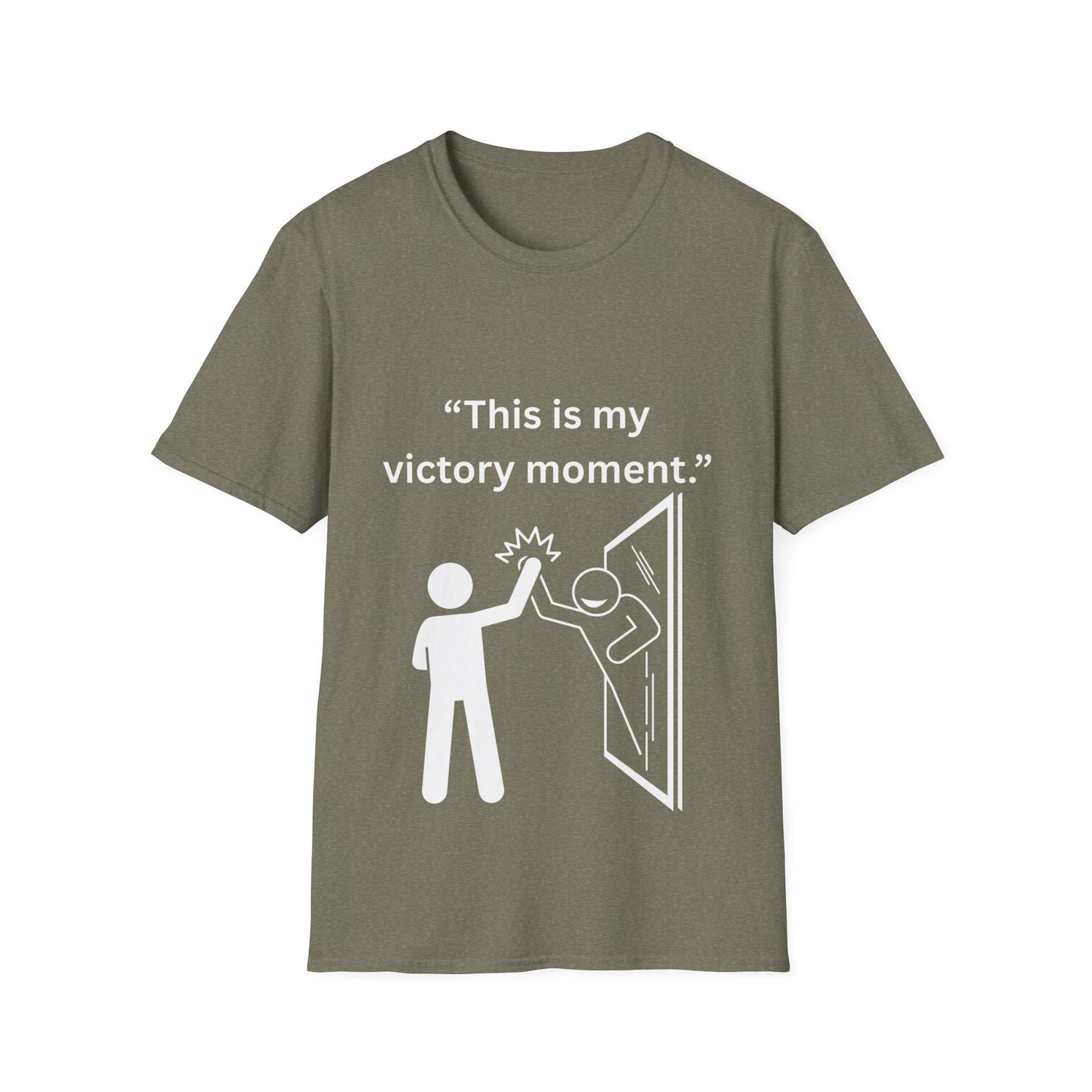 "This Is My Victory Moment" — Inspirational Unisex Tee (White Print)