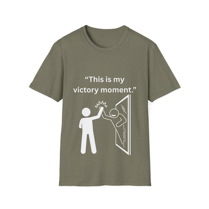 "This Is My Victory Moment" — Inspirational Unisex Tee (White Print)