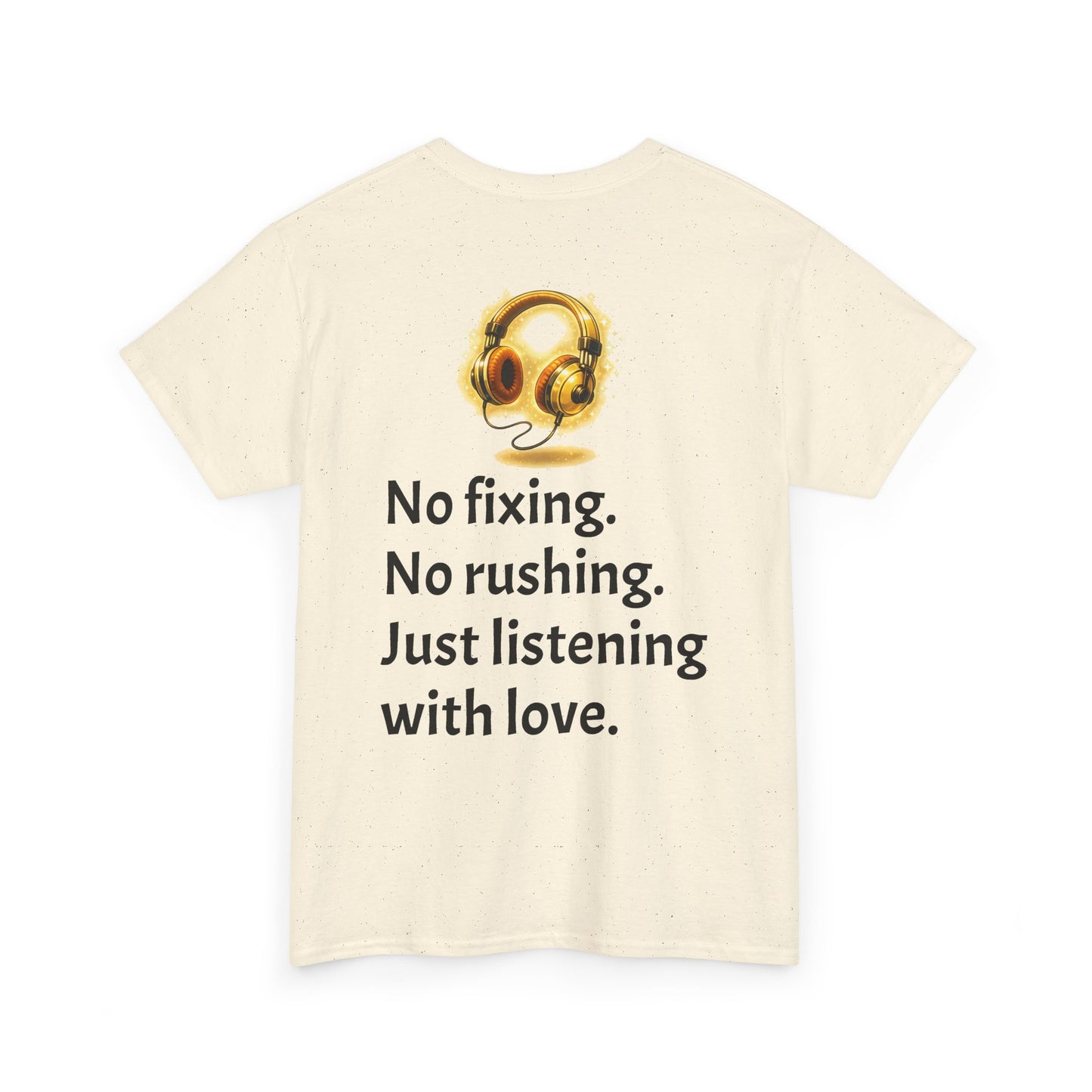 Listening With Love — Retro Headphone Glow Unisex Tee