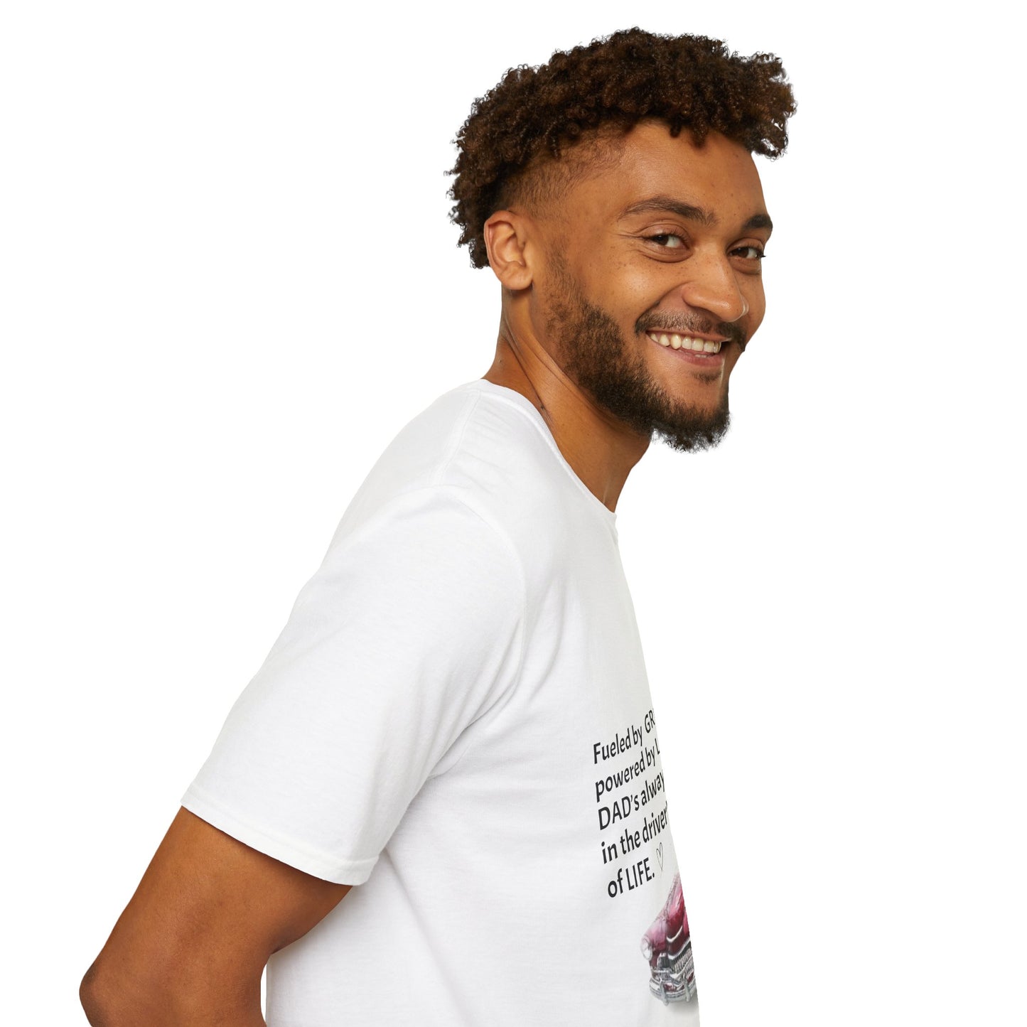 Fueled by Grit, Powered by Love – Vintage Car Dad T-Shirt for Father’s Day & Classic Car Lovers