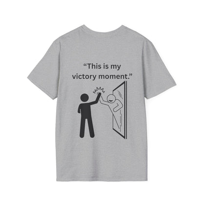 "This Is My Victory Moment" — Inspirational Unisex Tee (Black Print)