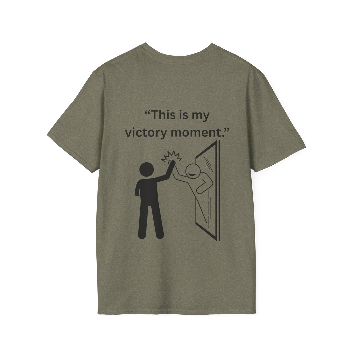 "This Is My Victory Moment" — Inspirational Unisex Tee (Black Print)