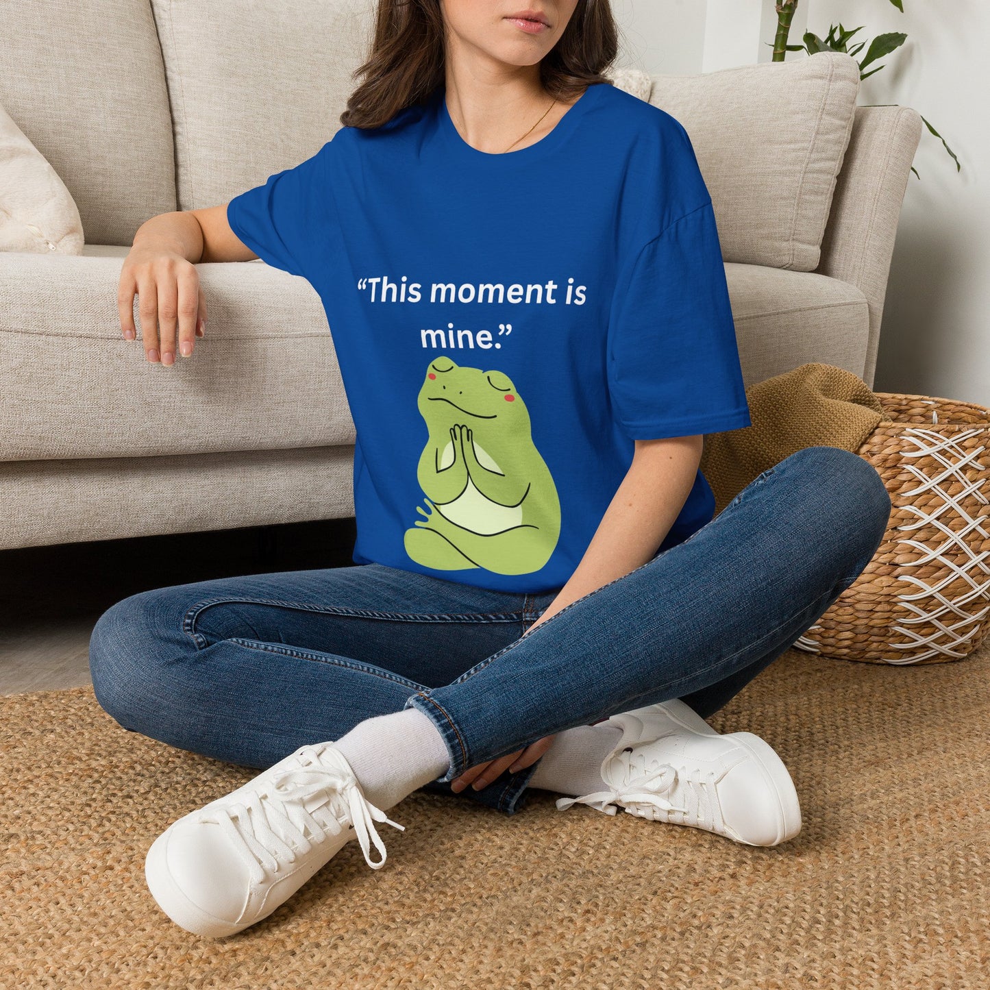 "This Moment Is Mine" — Unisex Softstyle Tee (White Print)