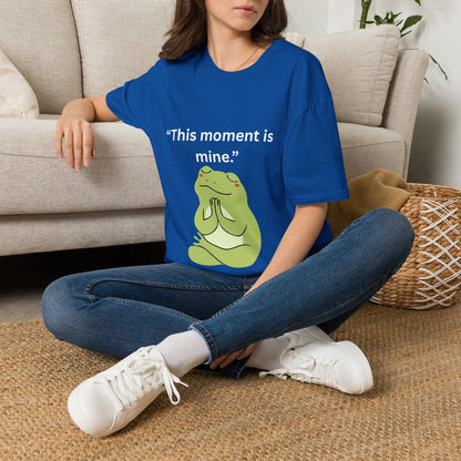 "This Moment Is Mine" — Unisex Softstyle Tee (White Print)