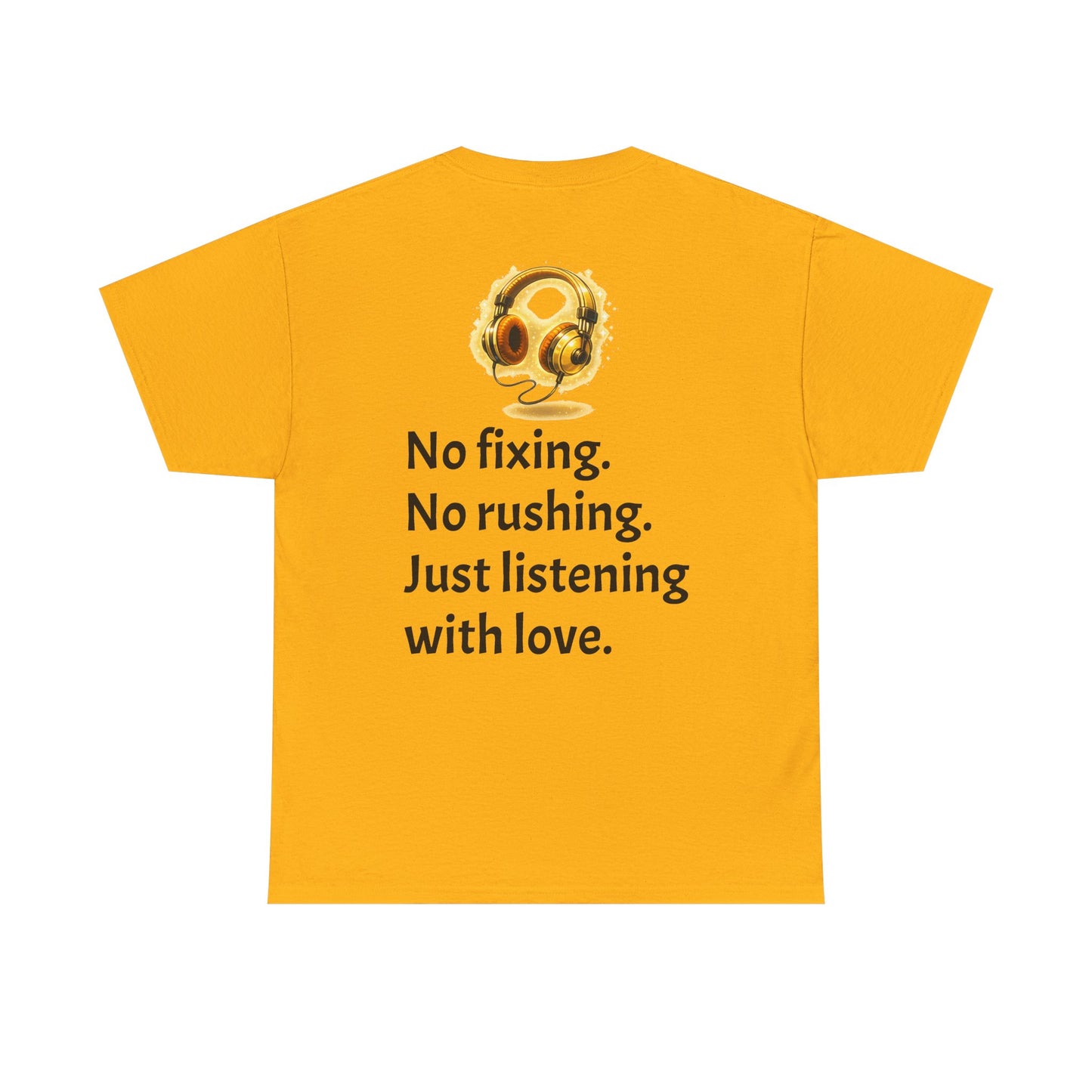 Listening With Love — Retro Headphone Glow Unisex Tee