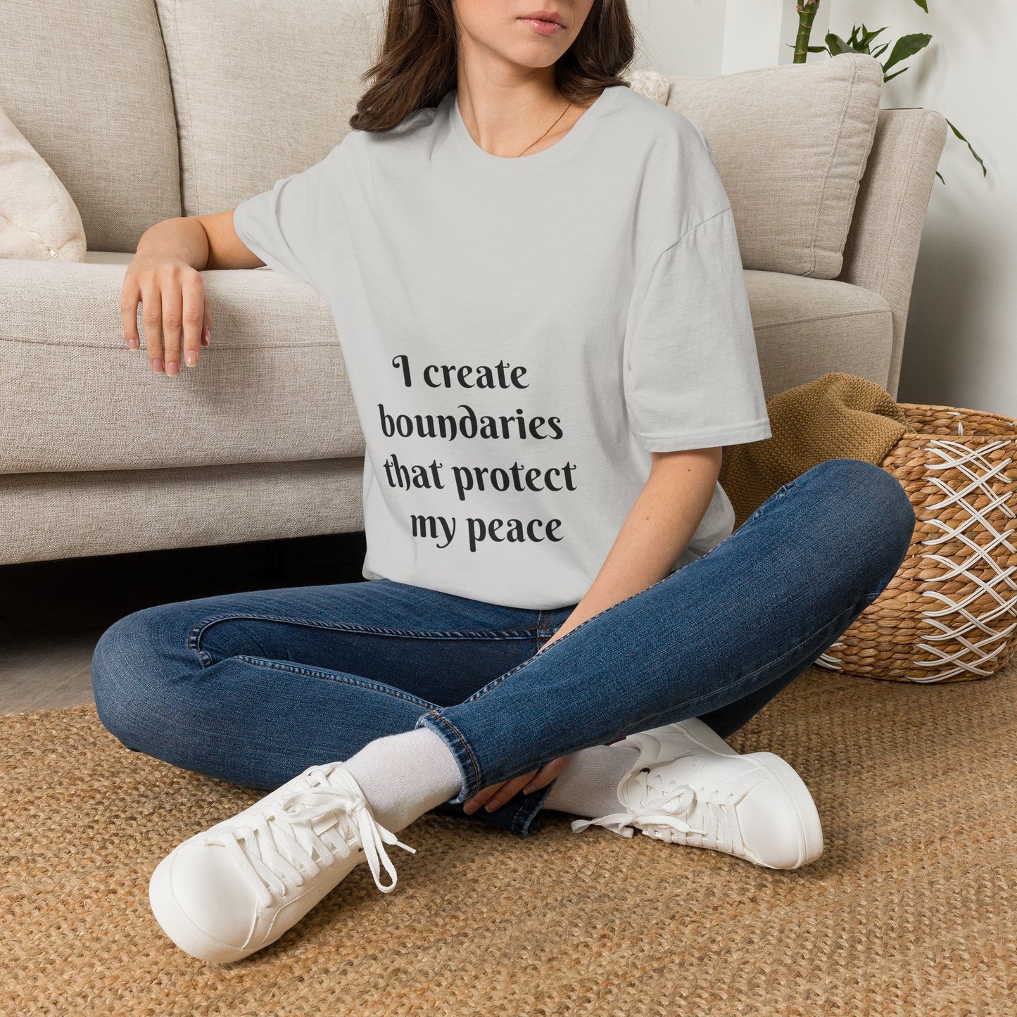 "I Create Boundaries That Protect My Peace" — Unisex Softstyle T‑Shirt