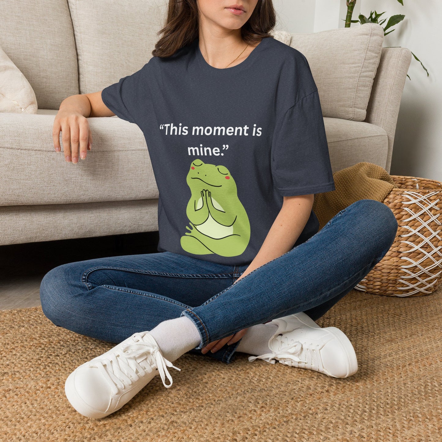 "This Moment Is Mine" — Unisex Softstyle Tee (White Print)