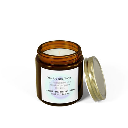 You Are Not Alone Eco-Friendly Scented Candle – Coconut Apricot Wax