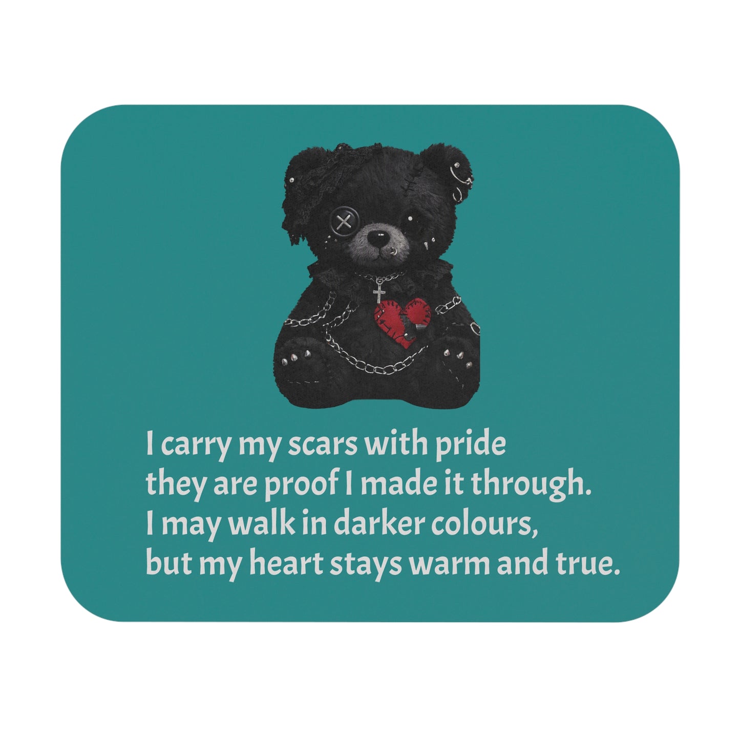 Gentle Darkness — A Mouse Pad for Gentle Strength Teal